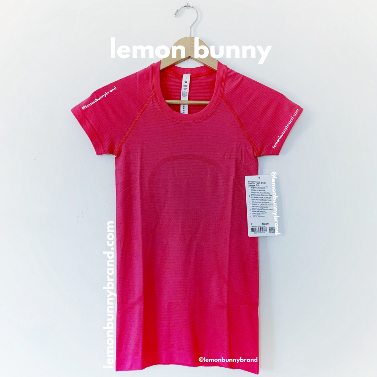 lululemon Swiftly Tech Short Sleeve Shirt 2.0 in Lip Gloss/Lip Gloss, Size 2