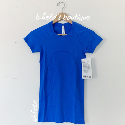 lululemon Swiftly Tech Short Sleeve Shirt 2.0 in Pipe Dream Blue/Pipe Dream Blue, Size 2