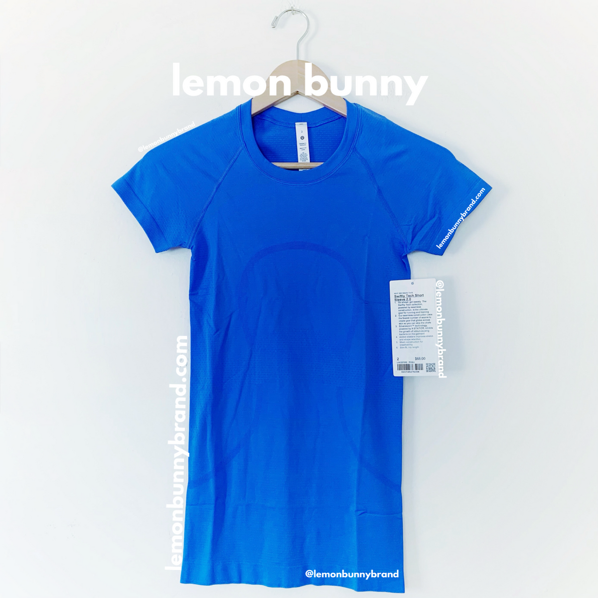 lululemon Swiftly Tech Short Sleeve Shirt 2.0 in Pipe Dream Blue/Pipe Dream Blue, Size 2