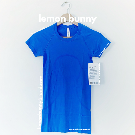lululemon Swiftly Tech Short Sleeve Shirt 2.0 in Pipe Dream Blue/Pipe Dream Blue, Size 2