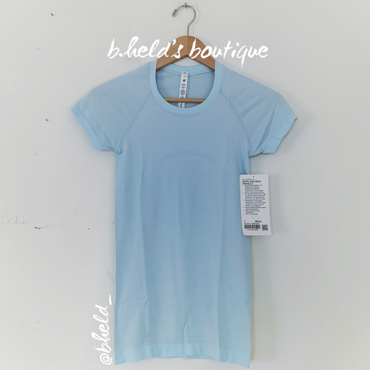 lululemon Swiftly Tech Short Sleeve Shirt 2.0 in Powder Blue/Powder Blue, Size 2