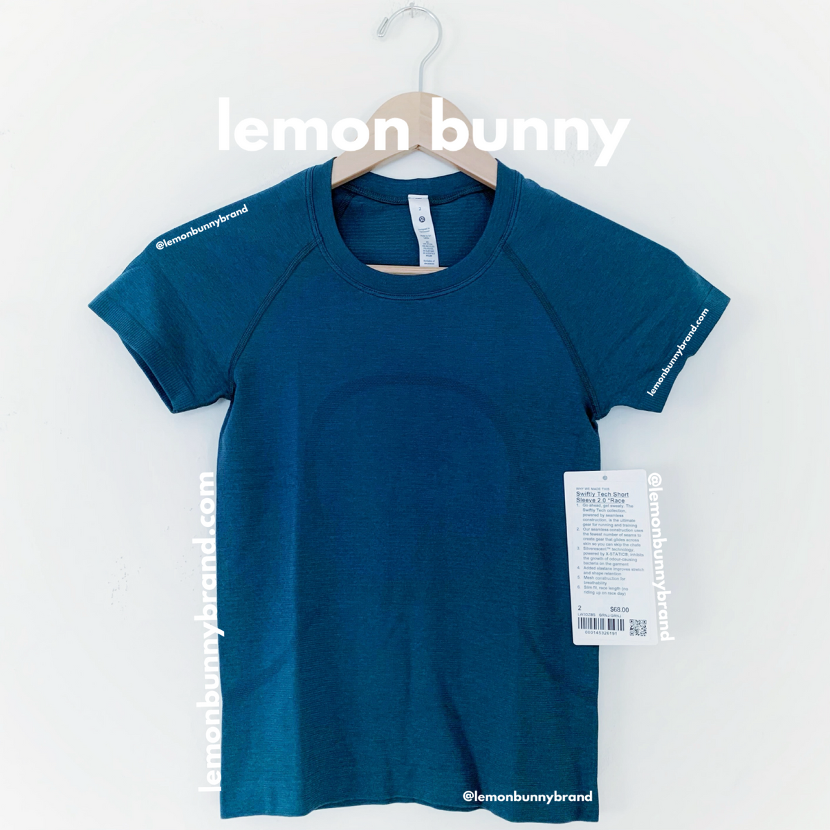 lululemon Swiftly Tech Short Sleeve Shirt 2.0 *Race Length in Green Jasper/Green Jasper, Size 2