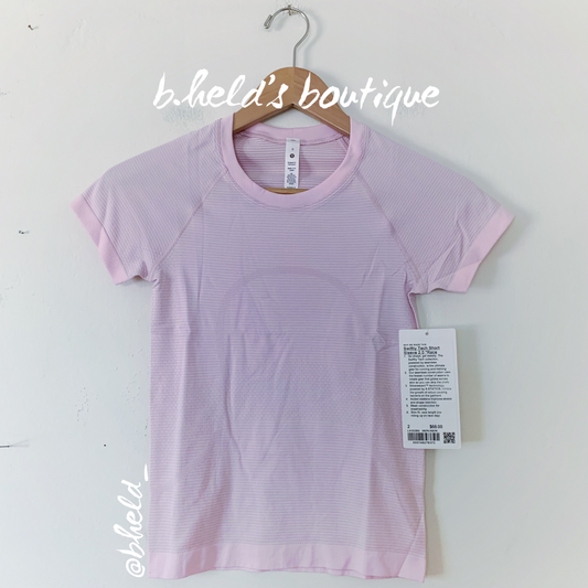 lululemon Swiftly Tech Short Sleeve Shirt 2.0 *Race Length in Meadowsweet Pink/Meadowsweet Pink, Size 2