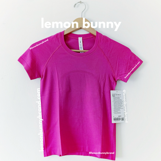 lululemon Swiftly Tech Short Sleeve Shirt 2.0 *Race Length in Sonic Pink/Sonic Pink, Size 4