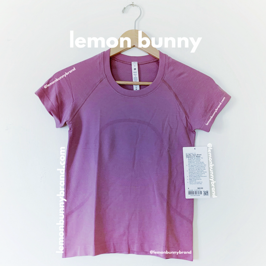 lululemon Swiftly Tech Short Sleeve Shirt 2.0 *Race Length in Velvet Dust/Velvet Dust, Size 4