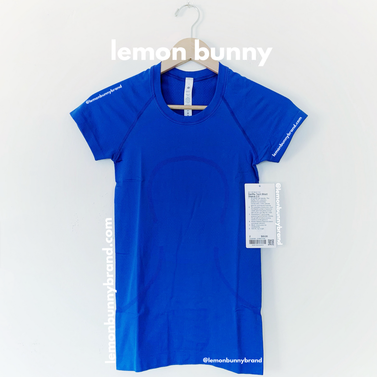 lululemon Swiftly Tech Short Sleeve Shirt 2.0 in Symphony Blue/Symphony Blue, Size 2