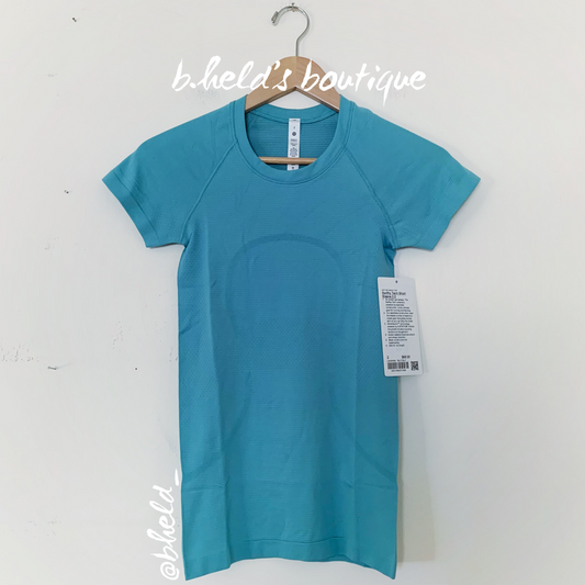 lululemon Swiftly Tech Short Sleeve Shirt 2.0 in Tidal Teal/Tidal Teal, Size 2