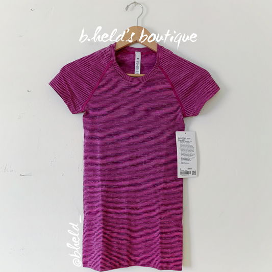 lululemon Swiftly Tech Short Sleeve Shirt 2.0 in Wee Are From Space Sonic Pink, Size 2