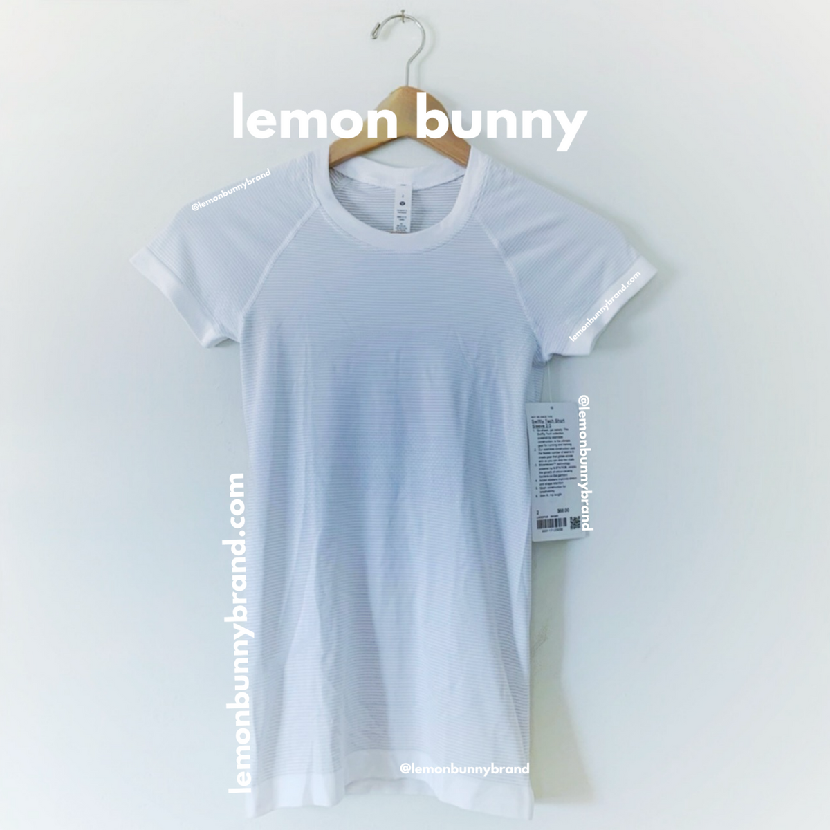 lululemon Swiftly Tech Short Sleeve Shirt 2.0 in White/White, Size 2