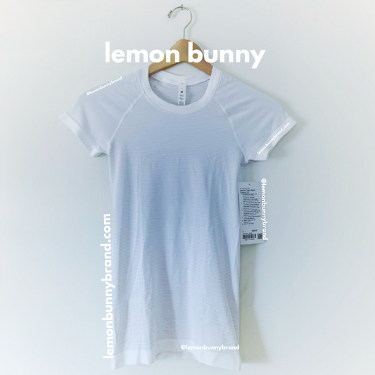 lululemon Swiftly Tech Short Sleeve Shirt 2.0 in White/White, Size 2