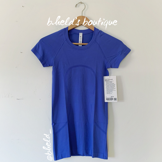 lululemon Swiftly Tech Short Sleeve Shirt 2.0 in Wild Indigo/Wild Indigo, Size 2
