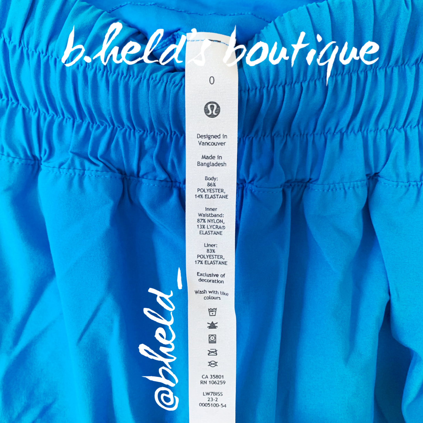 lululemon Track That High-Rise Lined Short 3" in Poolside, Size 0
