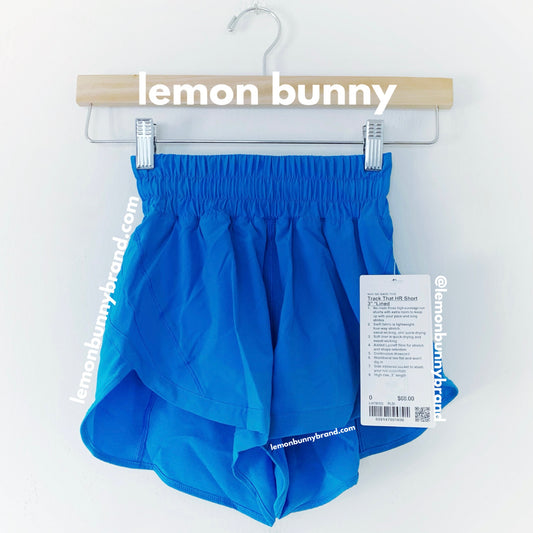 lululemon Track That High-Rise Lined Short 3" in Poolside, Size 0