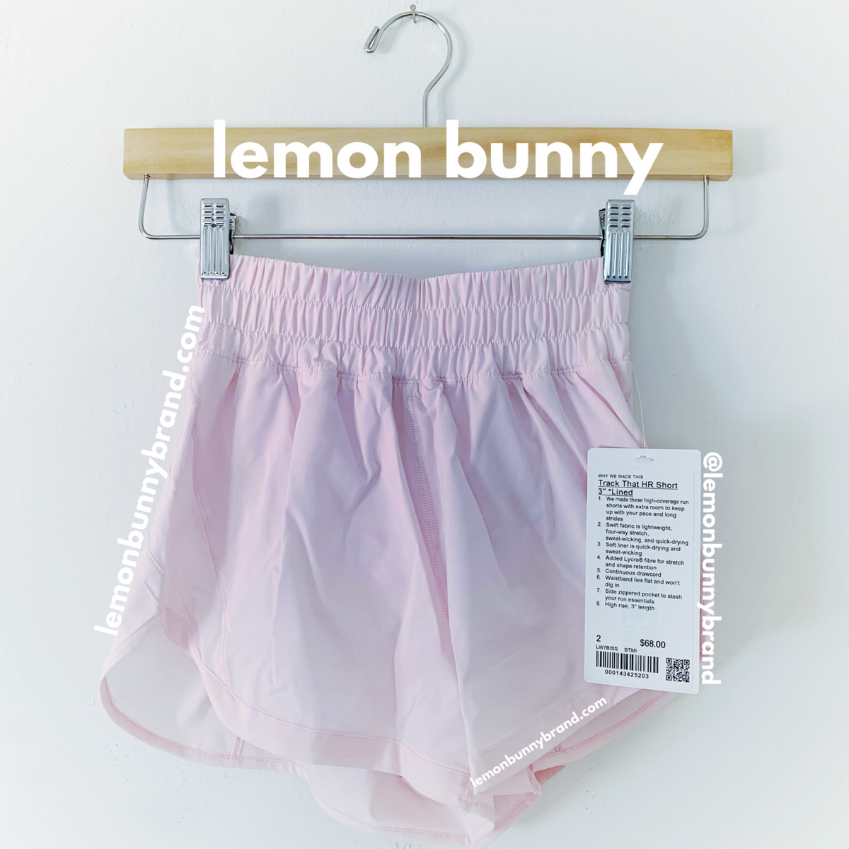 lululemon Track That High-Rise Lined Short 3" in Strawberry Milkshake, Size 2