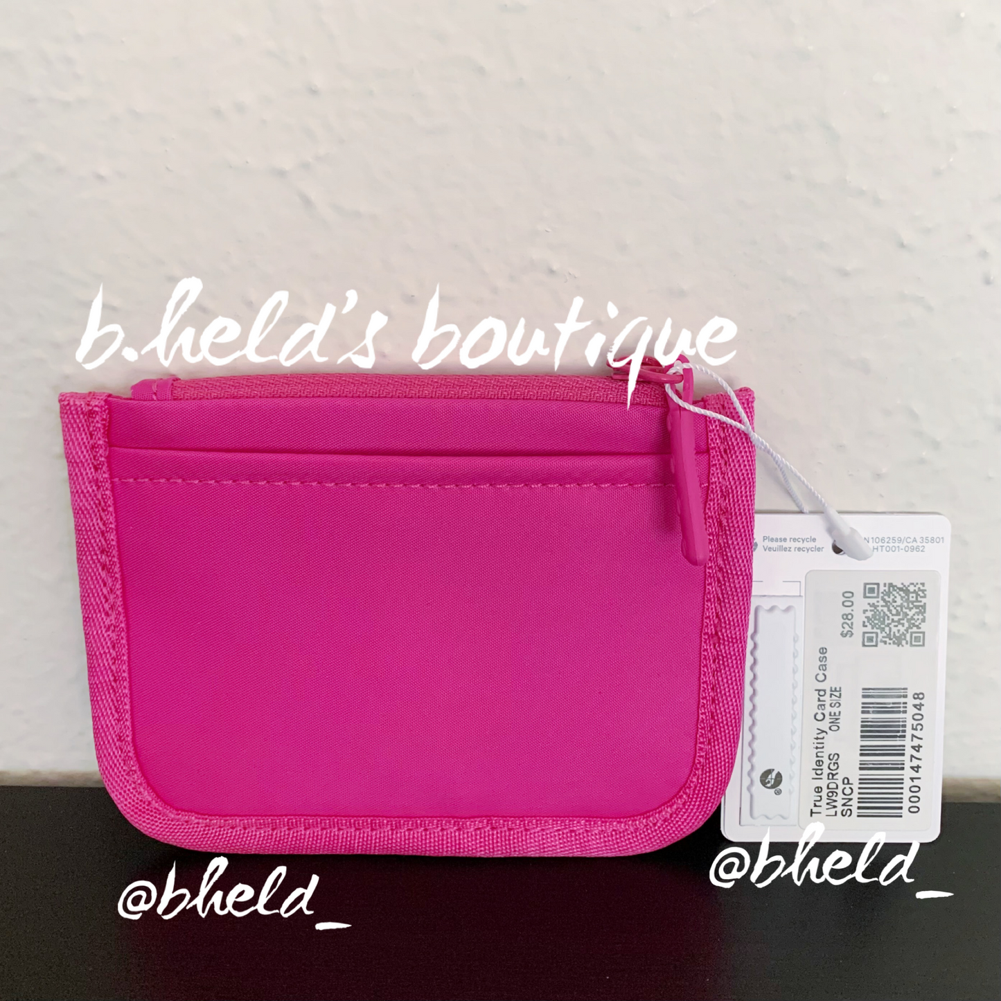 lululemon True Identity Card Case Wallet in Sonic Pink, One Size